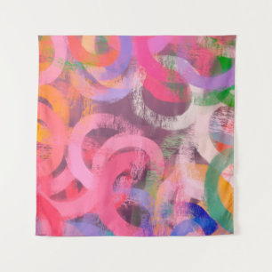 Handgemaakt surrealistisch abstract patroon. Moder Wandkleed