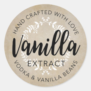 Handgemaakt Vanille Extract label VE001_06rd