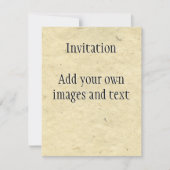 Handgemaakt vezelpapier kaart (Voorkant)