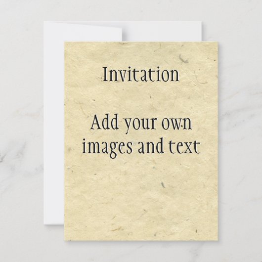 Handgemaakt vezelpapier kaart (Voorkant)