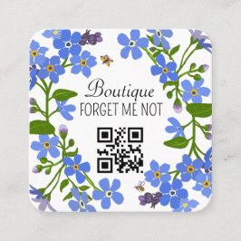 Handgemaakt Visitekaartje aangepast CR-code Floral