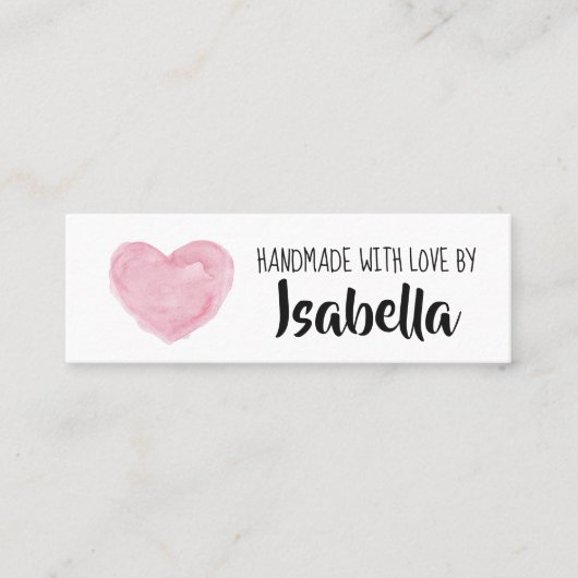 Handgemaakt Visitekaartje voor kleine bedrijven (Voorkant)