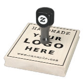Handgemaakt Voeg uw bedrijf toe Logo Eenvoudig min Rubberstempel (Stempel)
