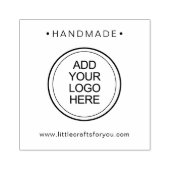Handgemaakt Voeg uw logo Custom Rubberstempel (Afrduk)
