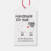 Handgemaakt voor Ewe Hangtag Cadeaulabel (Voorkant)