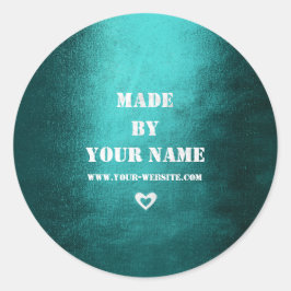 Handgemaakt voor jou, alleen gemaakt met liefde Bl Ronde Sticker