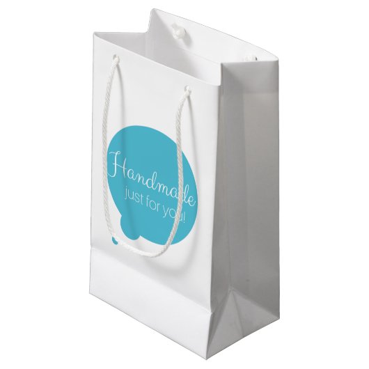 Handgemaakt voor jou. cadeauzakje (Voorkant Gekanteld)