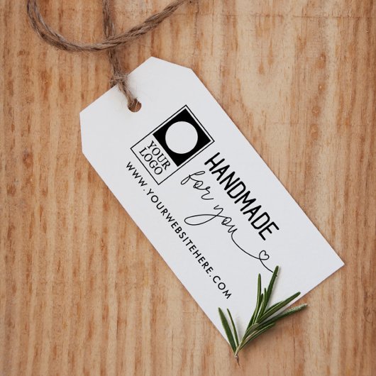 Handgemaakt Voor Jou Logo & Website Rubberstempel