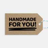 Handgemaakt voor u cadeau Label voor ambachtsliede Cadeaulabel