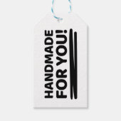 Handgemaakt voor u cadeau Label voor ambachtsliede Cadeaulabel (Voorkant)