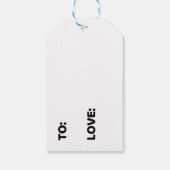 Handgemaakt voor u cadeau Label voor ambachtsliede Cadeaulabel (Achterkant)