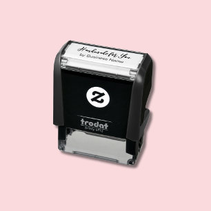 Handgemaakt voor u door Business Name Text Sjabloo Zelfinktende Stempel