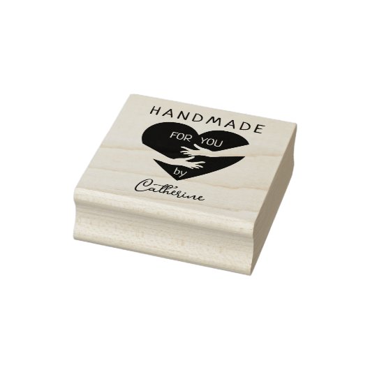 Handgemaakt voor u door (douanenaam) rubberstempel (Stempel)