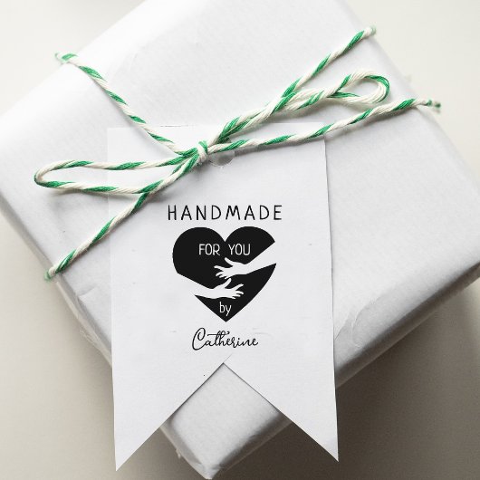 Handgemaakt voor u door (douanenaam) rubberstempel