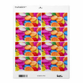 Handgemaakt voor u Kleurrijke Buttonnen Label (Full Sheet)