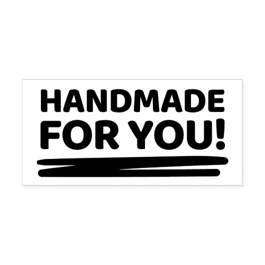 Handgemaakt voor u Zelfinkt Stempel voor Crafters (Design)
