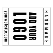 Handgemaakt website aangepaste bedrijfslogo op maa rubberstempel (Afrduk)