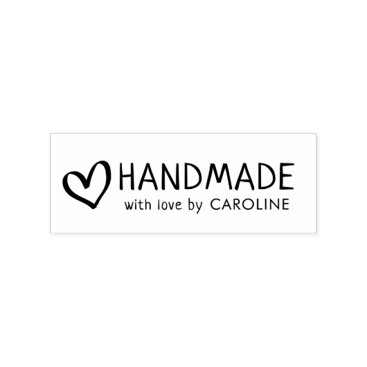 Handgemaakt zakelijk mooi script rubberstempel (Gestempeld)