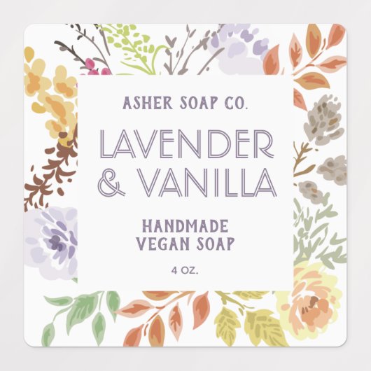 Handgemaakt zeepetiket | Uw Logo hier zaken Labels (Design 1)