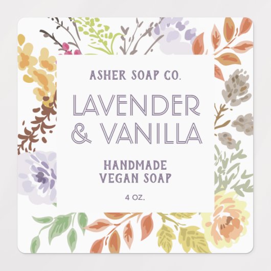 Handgemaakt zeepetiket | Uw Logo hier zaken Labels (Design 2)