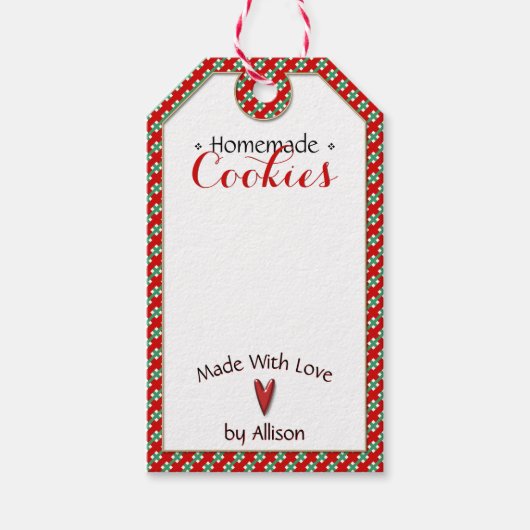 Handgemaakt & Zelfgemaakt · Cookies | Ambachten ·  Cadeaulabel (Voorkant)