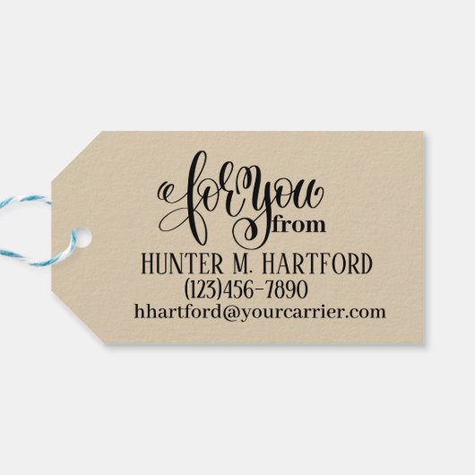 Handgemaakt - Zie Terug - CadeauLabel (Achterkant Horizontaal)