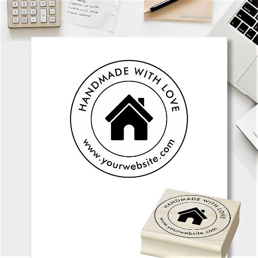 Handgemaakte aangepaste logo tekst rubberstempel