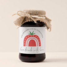 Handgemaakte aardbei Jam Rainbow-naam