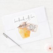 Handgemaakte Abrikozenjam Label Naam (Envelop)