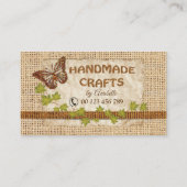 Handgemaakte ambachtelijke producten visitekaartje (Voorkant)