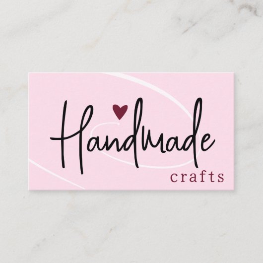 Handgemaakte Ambachten Kalligrafie Signature Love  Visitekaartje (Voorkant)