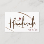 Handgemaakte Ambachten Kalligrafie Signature Love  Visitekaartje (Voorkant)