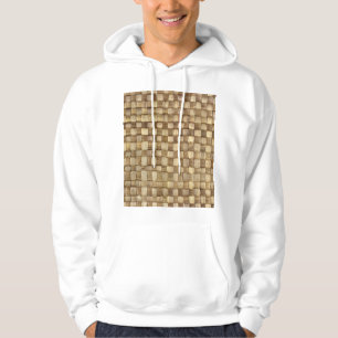Handgemaakte Ambachtenmand Naadloze Textuur Hoodie