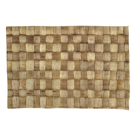 Handgemaakte Ambachtenmand Naadloze Textuur Kussensloop (Voorkant)