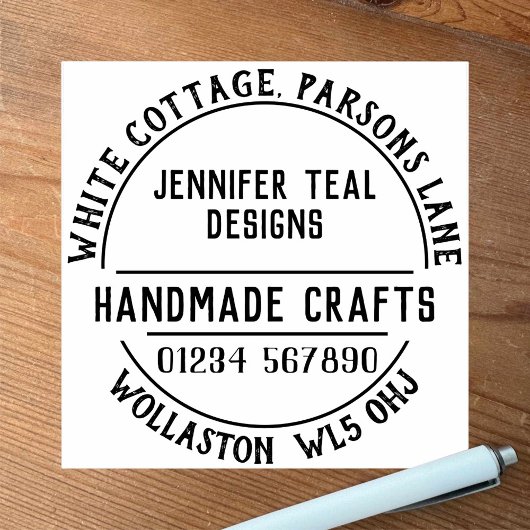 Handgemaakte ambten Rubberstempel