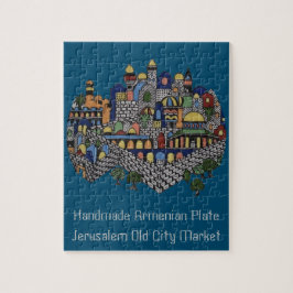 Handgemaakte Armeense keramische Bord Legpuzzel