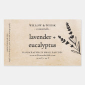 Handgemaakte aromatherapie etherische olie Kraft B Rechthoekige Sticker (Voorkant)