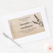 Handgemaakte aromatherapie etherische olie Kraft B Rechthoekige Sticker (Envelop)