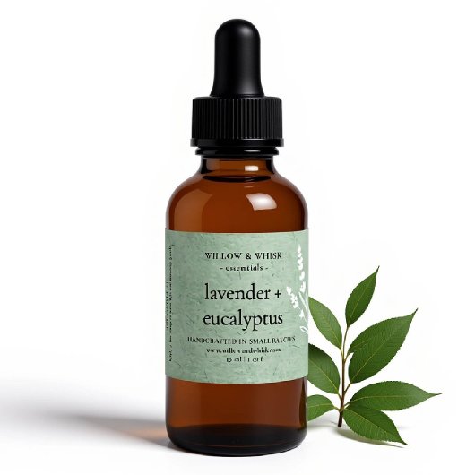 Handgemaakte aromatherapie etherische olie salie g rechthoekige sticker