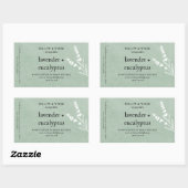 Handgemaakte aromatherapie etherische olie salie g rechthoekige sticker (Vel)