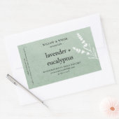Handgemaakte aromatherapie etherische olie salie g rechthoekige sticker (Envelop)