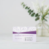 Handgemaakte artikelen en wenskaarten visitekaartje (Staand voorkant)