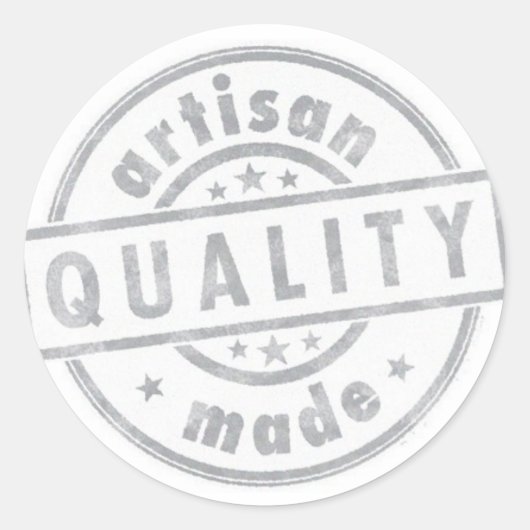 Handgemaakte Artisan Quality Sticker (Voorkant)