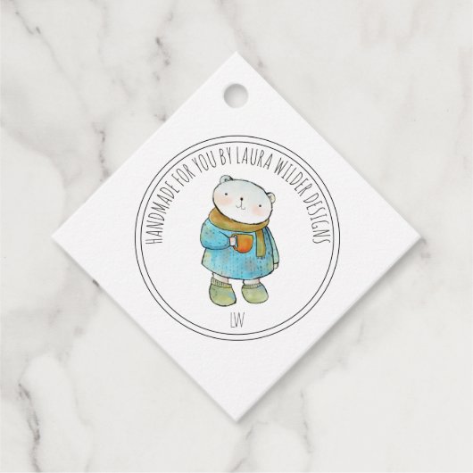 Handgemaakte Baby Kleding Maker Product Bedankjes Labels (Voorkant)