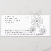 Handgemaakte Bad Body Beauty Products Prijslijst Menu (Achterkant)