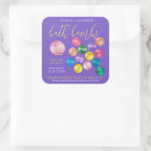 Handgemaakte bath Beauty Business Shower-bombs-lab Vierkante Sticker (Tas)