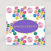 Handgemaakte bath Shower beamt Beauty Products Vierkante Visitekaartje (Achterkant)