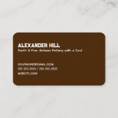 Handgemaakte batterij visitekaartje (Achterkant)