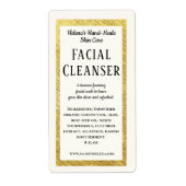 Handgemaakte Beauty Gezichtsreiniger Productlabel Etiket (Voorkant)