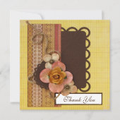 Handgemaakte bedankt kaart (Voorkant)